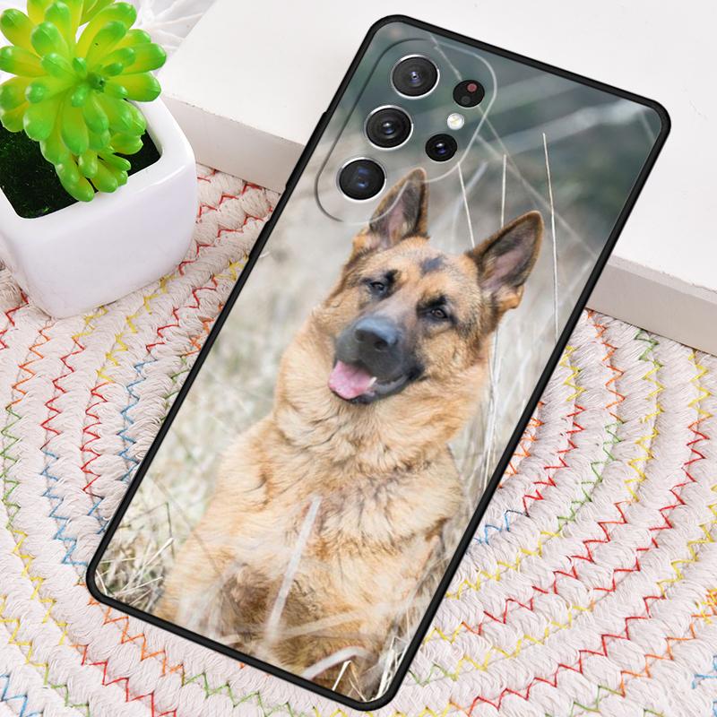 German Shepherd Dog soft Silicone Phone Case For Samsung Galaxy note 10 pro S26 S25 S24 S23 S22 S21 Plus S25Ultra Capa Cover