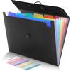 SKYDUE Accordion File Organizer, Expanding File Folder with 7 Pockets, Portable Receipt Paper Bill Document Organizer, Letter/A4 Size Filing Folder