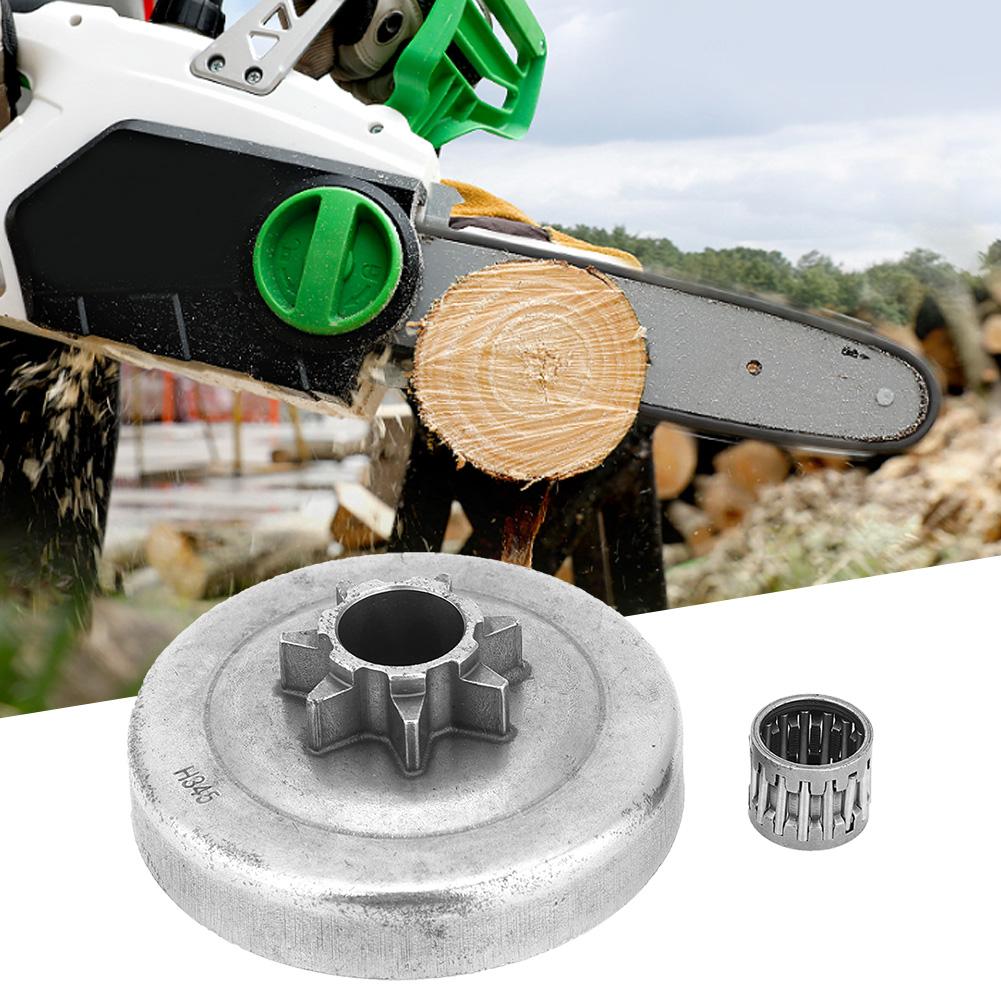Clutch Drum Sprocket Stainless Steel 7 Teeth Fit for Husqvarna 340 345 350 445 450 Electric Saw