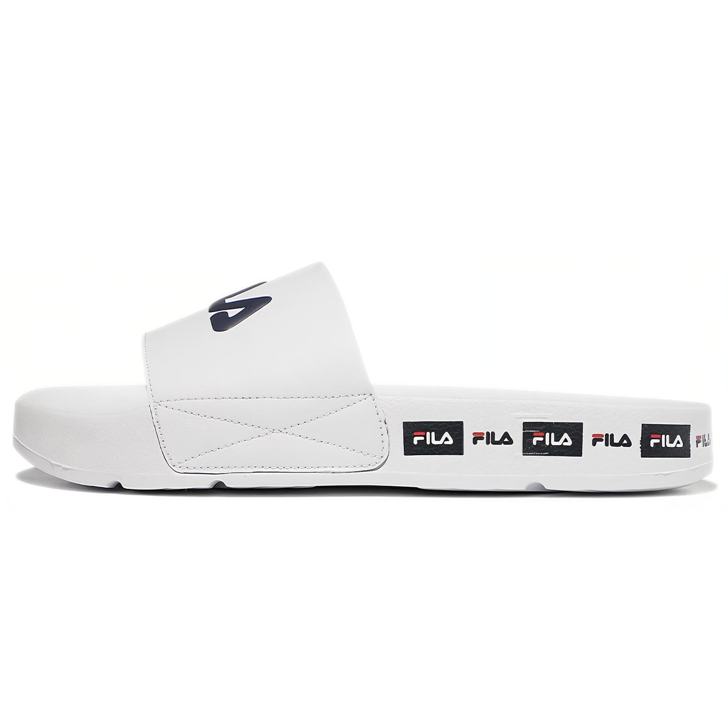 FILA Quiet Slide Slippers Unisex White Korean Style 1SM01591D_100 230