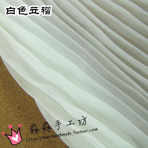 1 Stück mehrfarbiger plissierter Chiffonstoff plissierter Stoff einfarbig für Organza Kleid Rock Crinkle Stoff Meterware
