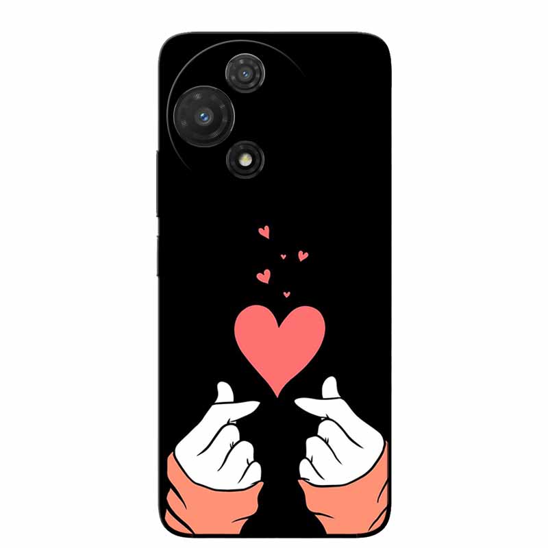 For TCL 60R 5G Case T519H Fashion Protective Silicone Back Cover Cases For TCL 60 R Animal Black Phone Funda TCL 60R T519H Coque