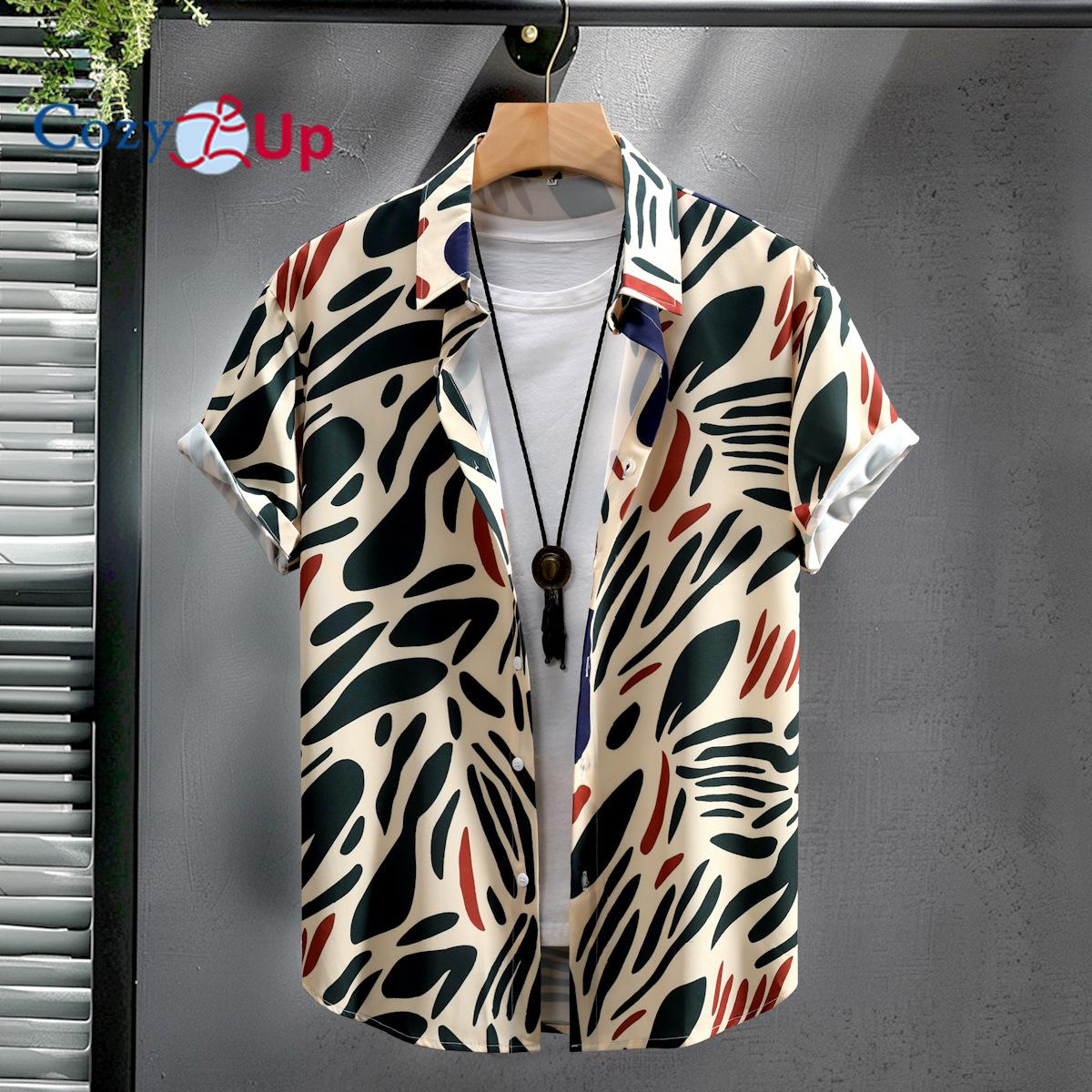 Уютные мужские повседневные рубашки с цветочным принтом — фото 18