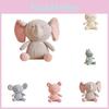Soft Knitted Toy Rabbit Elephant Pig Plush Animal Doll Baby Comforter Wholesale Custom