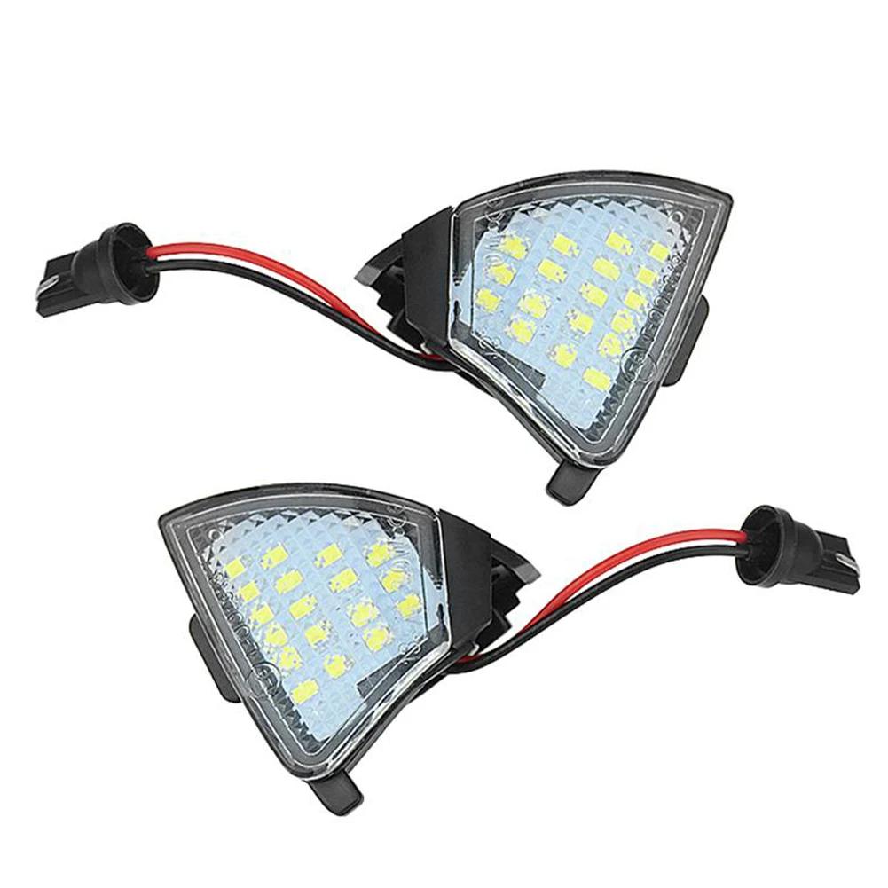 2PCS For VW GOLF 5 GTI V MK5 Jetta Passat B5.5 B6 Sharan Superb EOS LED Car Side Rearview Mirror Floor Lamp Puddle Welcome Light