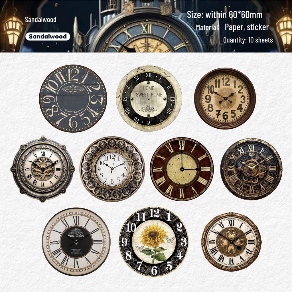RetroStory Stickers: Creative Wall Clock Journal Pack