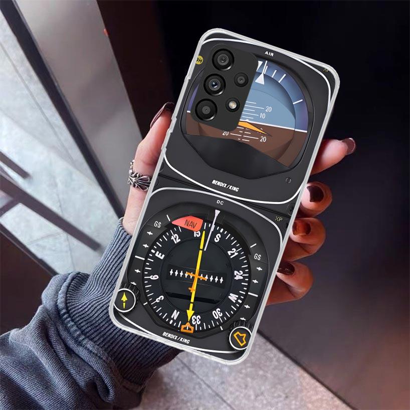 

Aviation Aeroplane Helicopter Cockpit Instrument Phone Case For Samsung Galaxy A12 A52S A42 A32 A22 A51 A50 Note 20 Ultra 10 S10 Samsung A50S