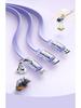 Retractable 3-in-1 USB Fast Charging Cable for Apple, Android, Type-C Devices