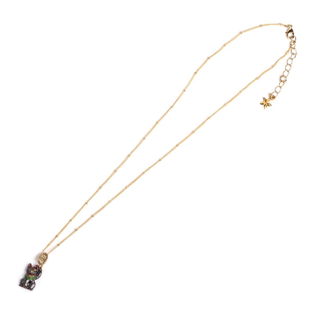 [Palnart Poc] Palnart Poc: Maneki Biyori Necklace (Black)