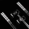 304 Stainless Steel Chopsticks & Rests Gift Set with Laser Black and White Logo