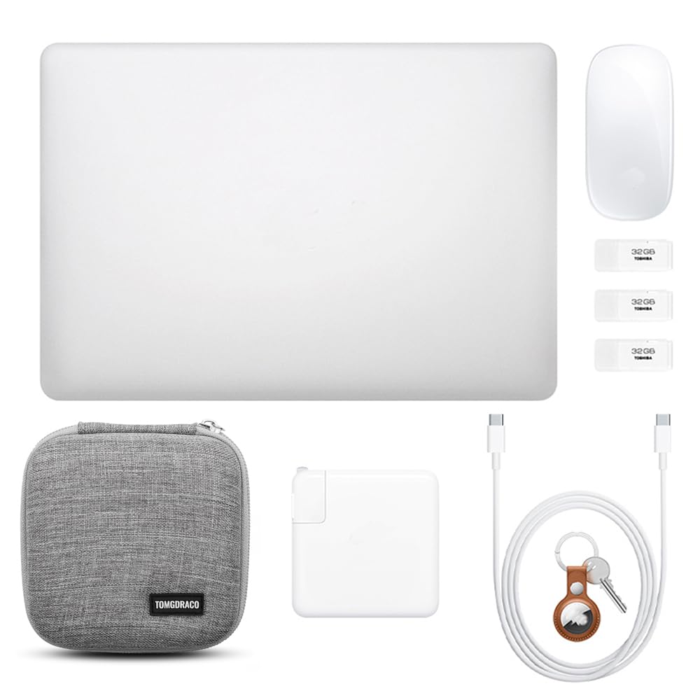 TOMGDRACO Storage Case for Macbook USB Storage Pouch Bag for Power Earphone Gadget Travel PC Accessory Small Mini EVA Hard for Travel and Business