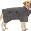 Pet Quick-Dry Absorbent Bath Towel for Large Dogs - Dog Bathrobe for Golden Retrievers