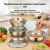 3PCS/1Set Multifunctional Vegetable Slicer Stainless Steel Blade Potato Carrot Grater Vegetable Washing Basin Drain Basket Kitch