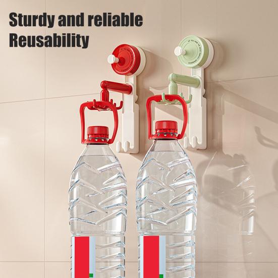 6-Claw Suction Cup Hook 360-Degree Swivel Hook No Drilling Adhesive-free Removable Hook for Home Wall Kitchen