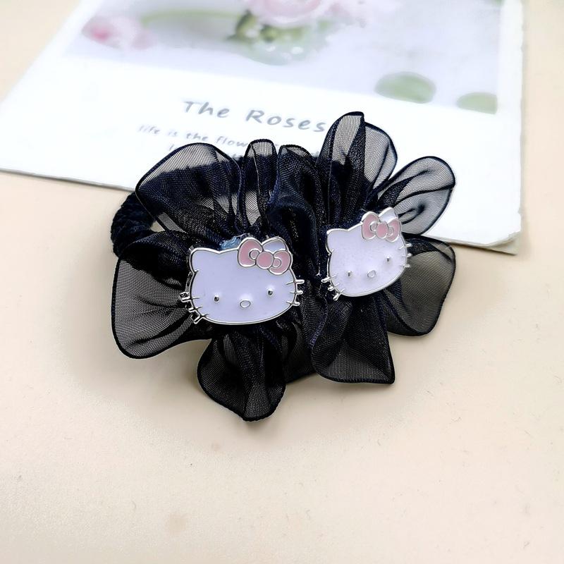 

Cartoon Cat Pearl Hair Tie - Cute & Simple Fashion Ponytail Accessory
