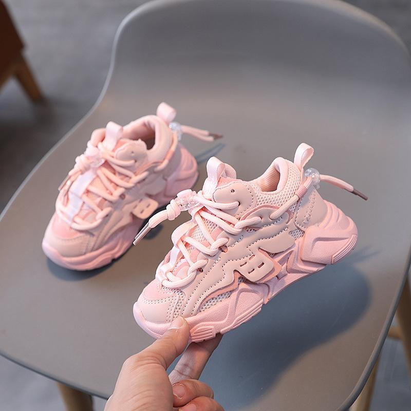 

Детские кроссовки. Повседневная обувь для девочек. Одиночные туфли на мягкой подошве для мальчиков. Модная обувь для папы. 33 розовый