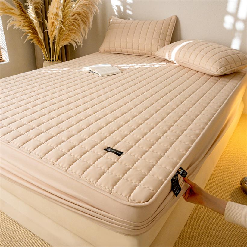 

Водонепроницаемый защитный чехол для матраса, мягкий, дышащий, 100% водонепроницаемый чехол для матраса, соевое покрывало, прочное, нескользящее, покрывало для кровати 140x190x30cm