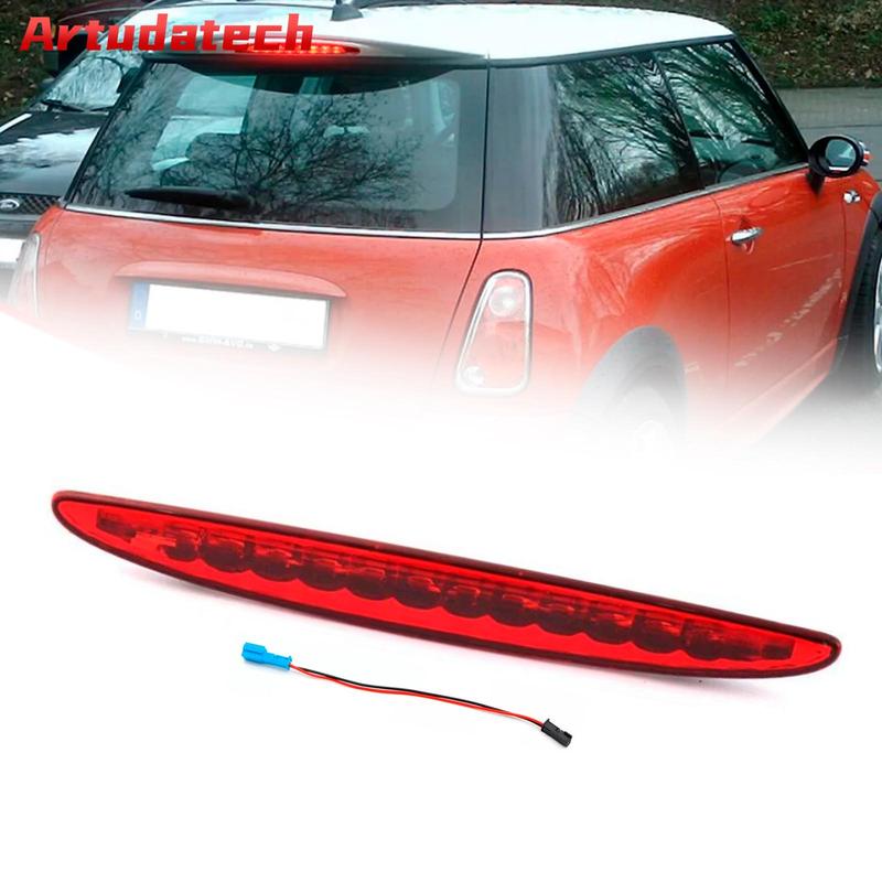 Artudatech Third 3rd Brake Stop Light Taillight Lamp Red For Mini Cooper R50 R53 02-06