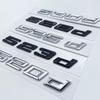 Neue Schriftart, Zahlen, Buchstaben 520d 523d 525d 530d 535d 540d ABS-Emblem für BMW 5 SeriesE39 E60 E61 F10 F11 G30 Kofferraum-Logo-Aufkleber