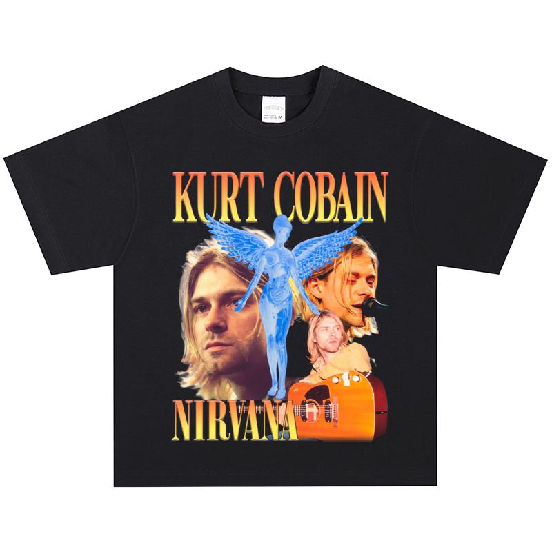 Футболка Nirvana Курт Кобейн, Мягкая ткань, Повседневная XL
