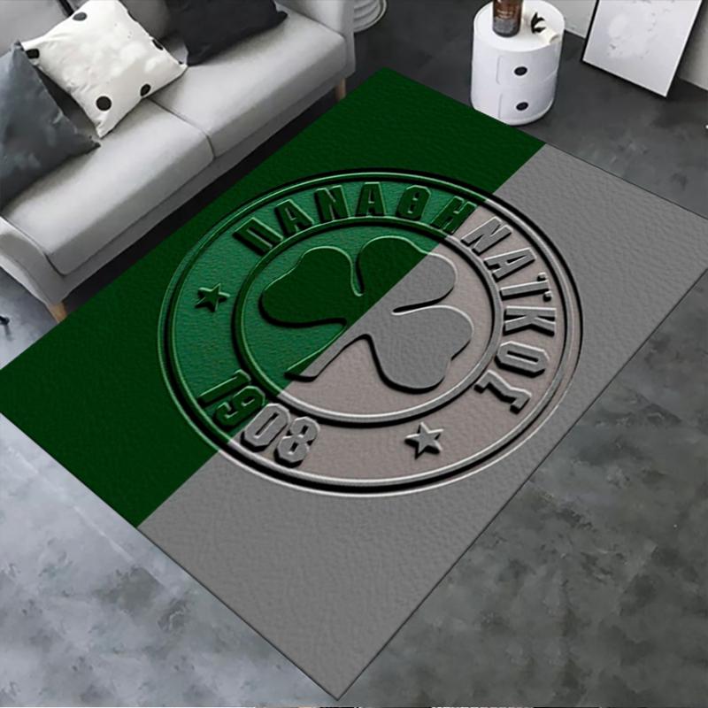 2026 NOVÝ Fotbalový koberec Panathinaikos pro obývací pokoj, ložnici, domácí dekoraci pohovky, dětská hrací protiskluzová podložka
