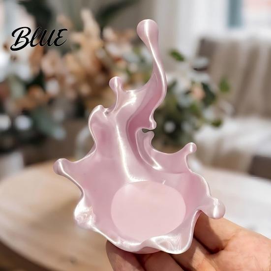 Streamlined Jewelry Dish 3D Printed Tray Water Splash Design Organizer Ring And Earring