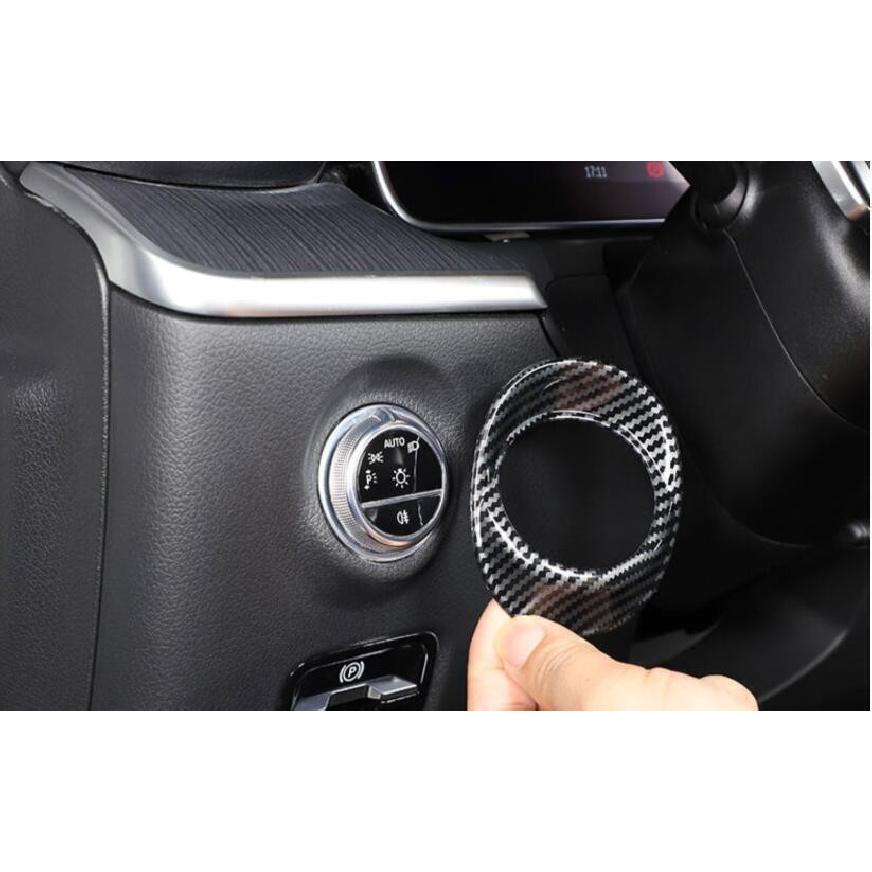 For Benz GLC X254 2023-2024 ABS Carbon Fiber Headlight Switch Control Frame Trim
