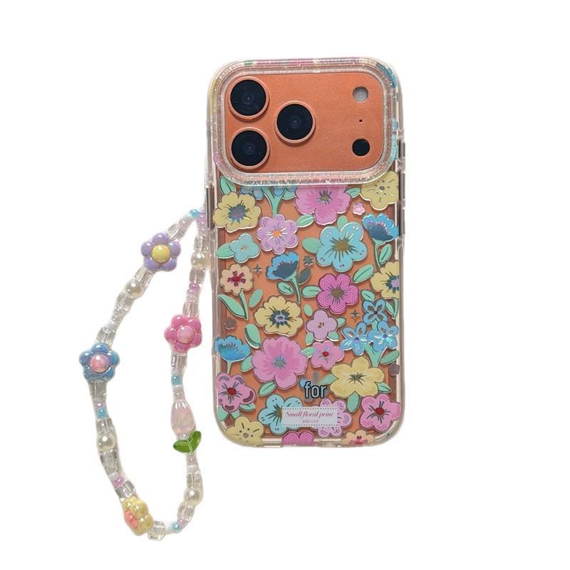 Spring Fresh Green Leaves & Colorful Flowers iPhone 17/16 Pro Max/15/14 Case
