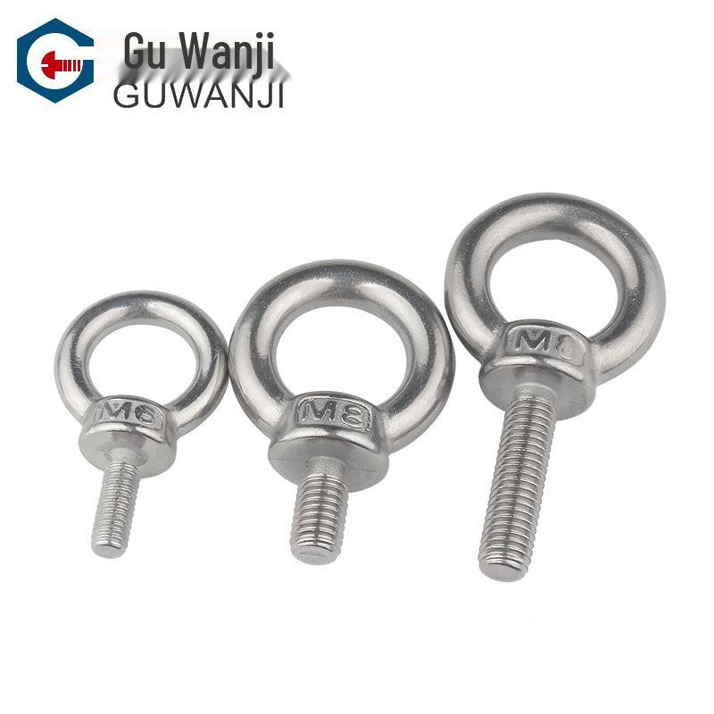 304 Stainless Steel Round Lifting Eye Bolt with Loop (M4M5-M20)