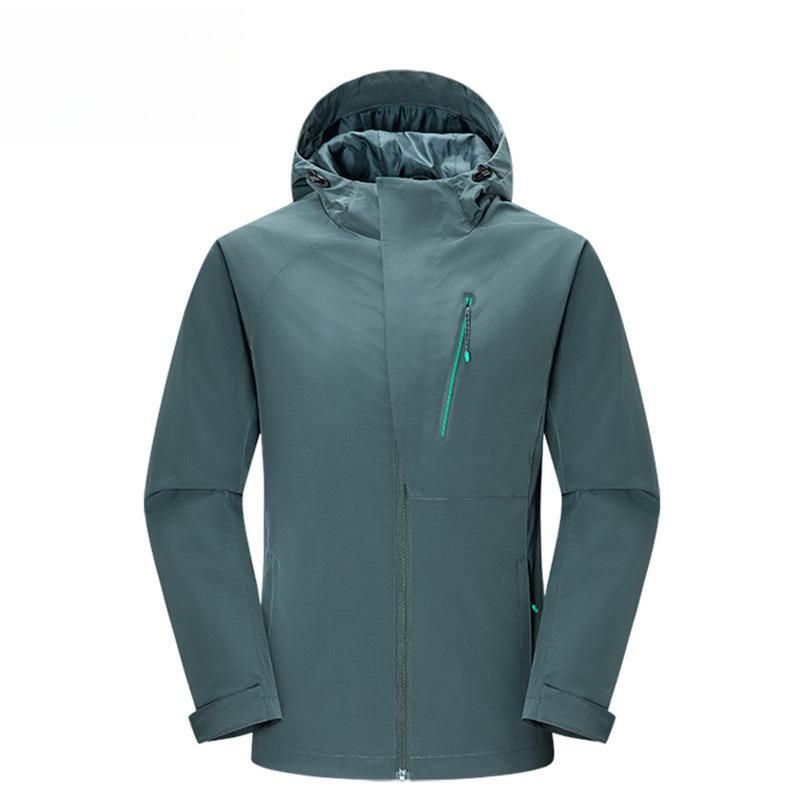 Autumn and Winter Outdoor Single-layer Jacket Men's, Jacket Trench Coat, Sports Outdoor Mountaineering Suit Single-punch Regular