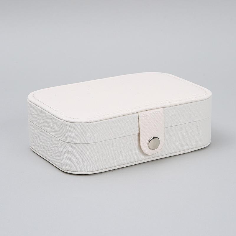 Jewelry storage box High-grade anti-oxidation stud earrings, necklace, jewelry ring grid desktop large-capacity display box
