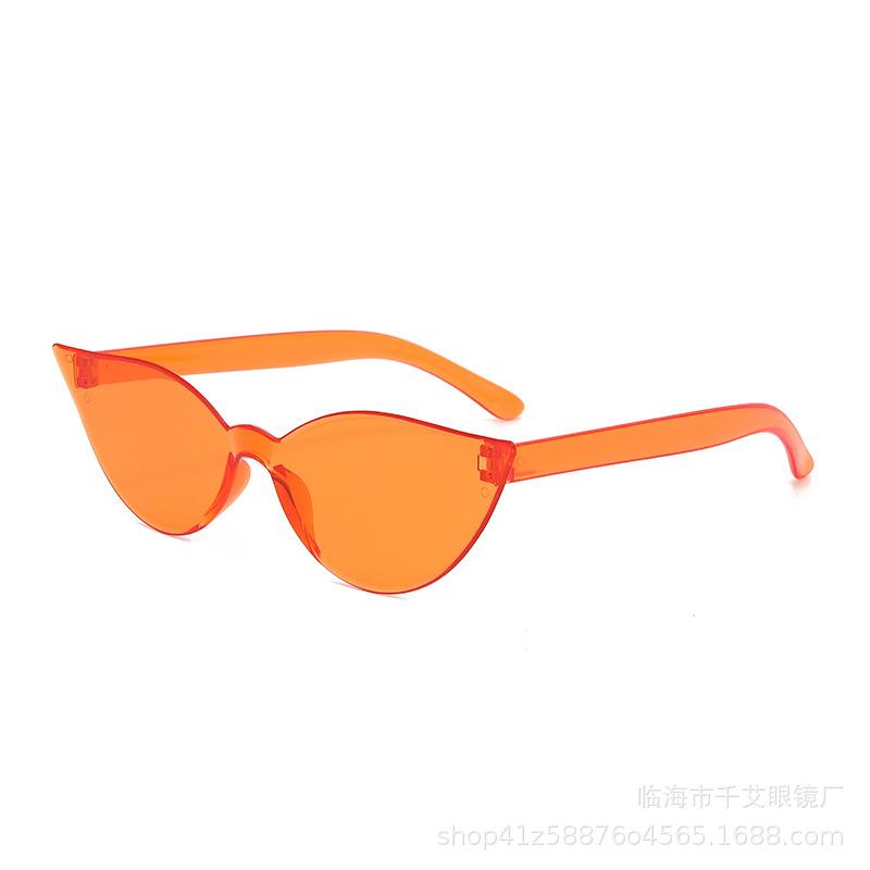 Fashion Cat Eye Sunglasses Candy Color Ultra Y2K Future Individualized Sun Shade Eyeglasses Anti UV400 Driving Shades Female
