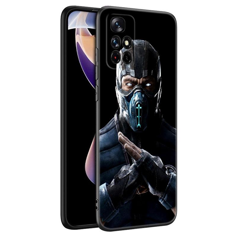 Mortal Kombat Spiel Schwarze Silikon Handyhülle Für Xiaomi Redmi Note 10 11 11S 12 13 4G 8 9 11T Pro 5G Plus 8T 9S 10S 12S