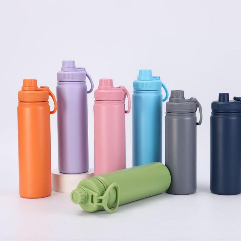 Stainless Steel Vacuum Insulated Thermos Bottle 304 Inner 201 Outer Large Capacity Travel Mug Outdoor Sports Office