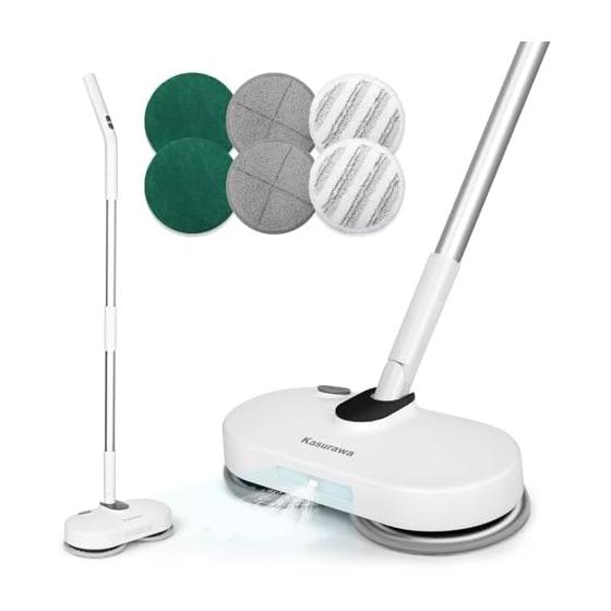 Electric Mop 2025 New Model Cordless Cleaning Cleaner High Speed Rotation 230 times/min 4-in-1 Water Spray Lightweight Free Standing Rechargeable