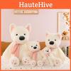 West White Highland Terrier With Scarf Plush Toy Stuffed Animal Doll Kids Gift