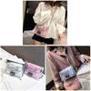 Bolso de Hombro Transparente con Estampado de Animales de Dibujos Animados para Mujer con Cadena Metálica Ajustable Nuevo
