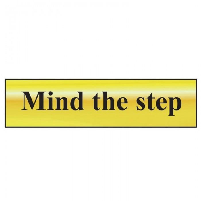 Scan Mind The Step - Polierter Messingeffekt 200 X 50mm