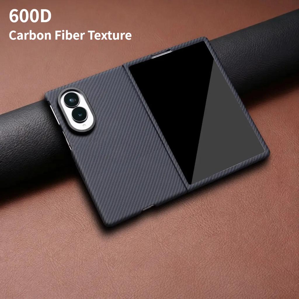 Aramid Carbon Fiber Pattern Magnetic Phone Protective Case for Samsung Galaxy Z Fold 8 Ultra 8 7 6 5 4 3 Tempered Glass Screen Protector Cover