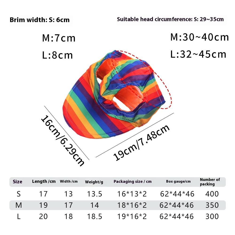 Fashionable Dog Baseball Cap Adjustable Pet Sun Hat Summer Breathable Teddy Beret Visor for Small Medium Dogs Costume Dog Hat