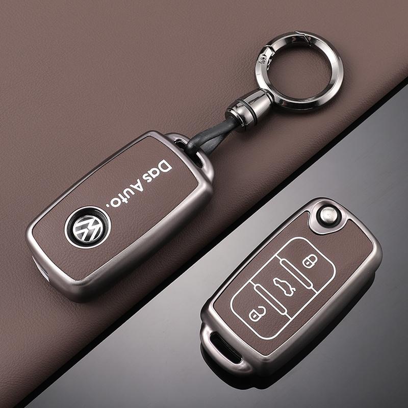 Pentru VOLKSWAGEN VW Carcasă Cover Shell din Piele pentru Cheie Auto Remote Pentru Volkswagen VW Polo Golf Passat Tiguan Beetle Caddy T5 Up Eos Keych