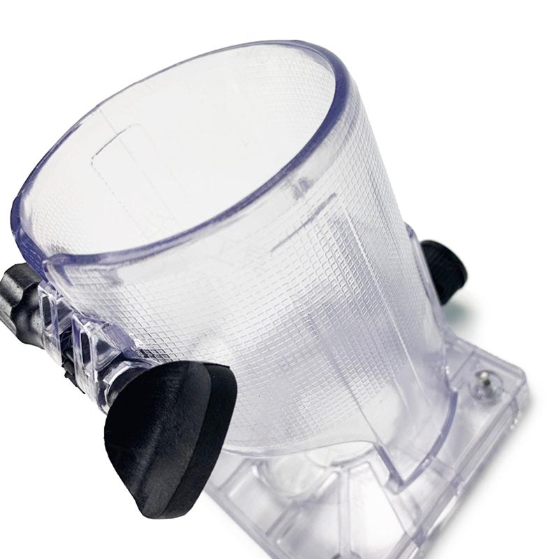 Tragbare Holzfräser-Basis, Holzbearbeitung für Palm-Fräser-Basis, Kunststoff, verdickt, für Schutzabdeckung, Tischlerwerkzeuge, 3,5 x 3,2 x