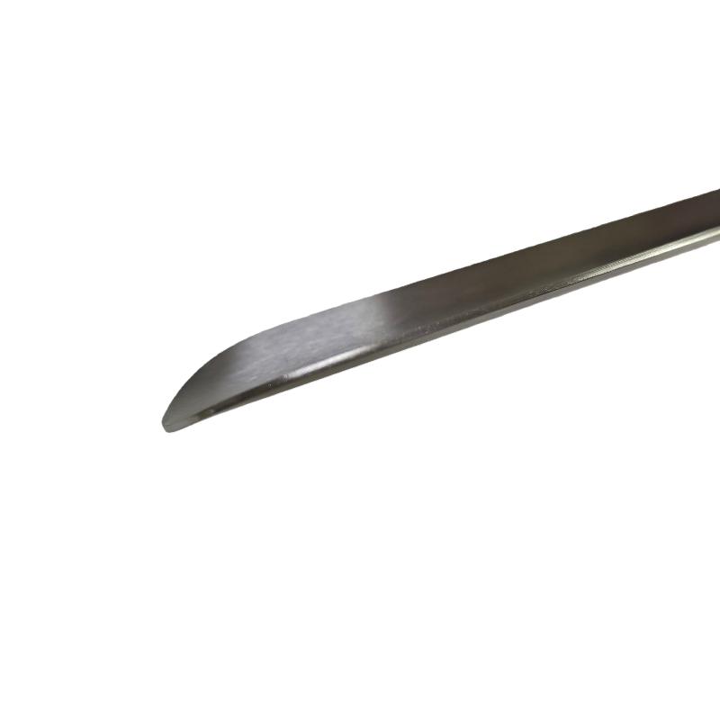 1Pcs 16.5"/42Cm Easy-Grip Metal Shoe Horn Black Long Handle Curved Hook Ergonomic Stainless Steel Shoehorn For Seniors