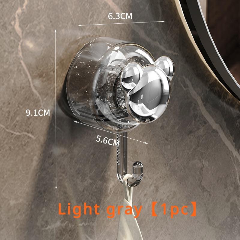 Bär Saugnapfhaken ohne Bohren, Küche, Badezimmer, Handtuchhalter, stark belastbarer Wandvakuumsaugnapf