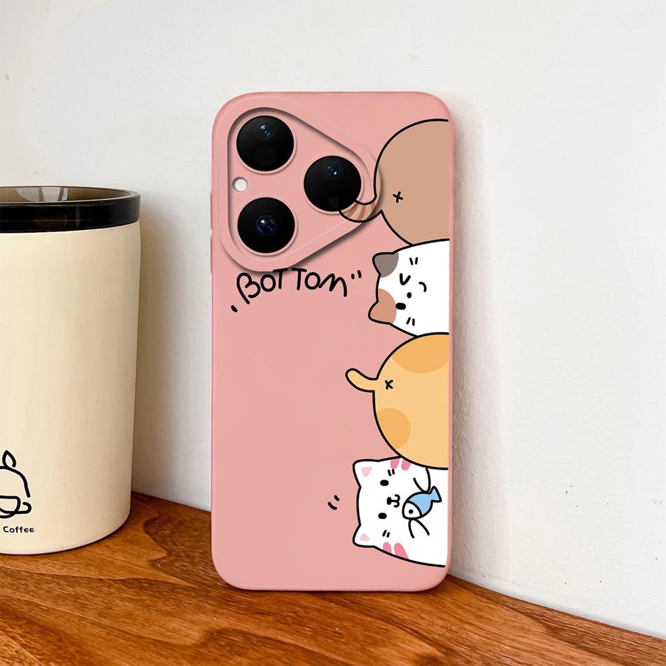 For Huawei Pura 80 Pro Plus Ultra 5G Phone Case Simple Design Cute Shell For Huawei Pura80 Full Protection Shockproof Soft Funda