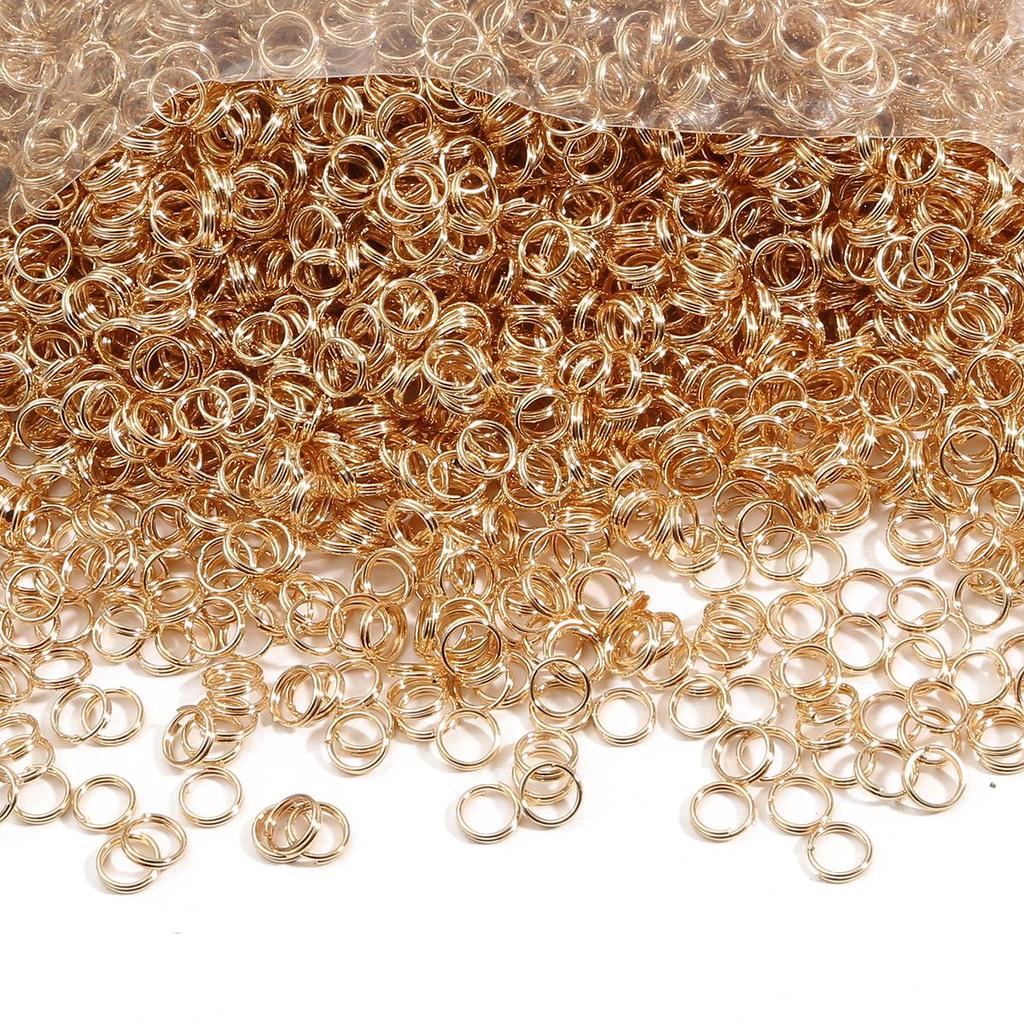 200-500Pcs Iron Double Ring Jump Ring For DIY Necklace Bracelet Jewelry Making Craft Accessories