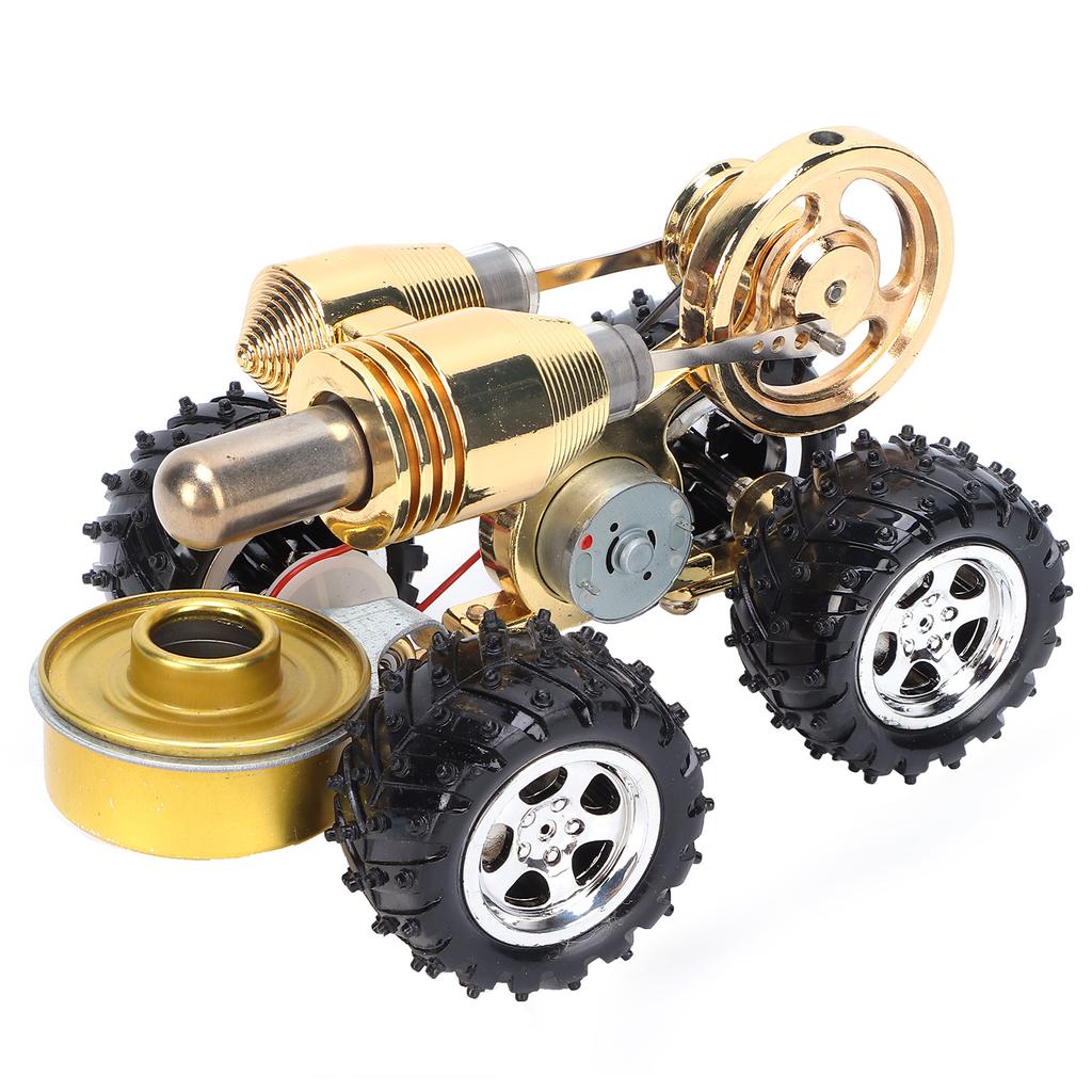 Stirling Car Engine Model Miniature External Combustion Power Exquisite Physics Science Kit for Expe