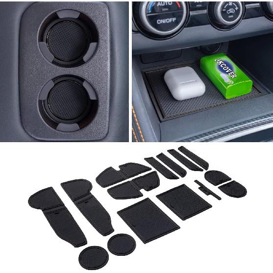 

JKCOVER Compatible with 2018 2019 2022 2021 2022 2023 Subaru Crosstrek/2017-2023 Subaru Impreza Center Console Accessories No-Slip Cup Holder Insert чёрный
