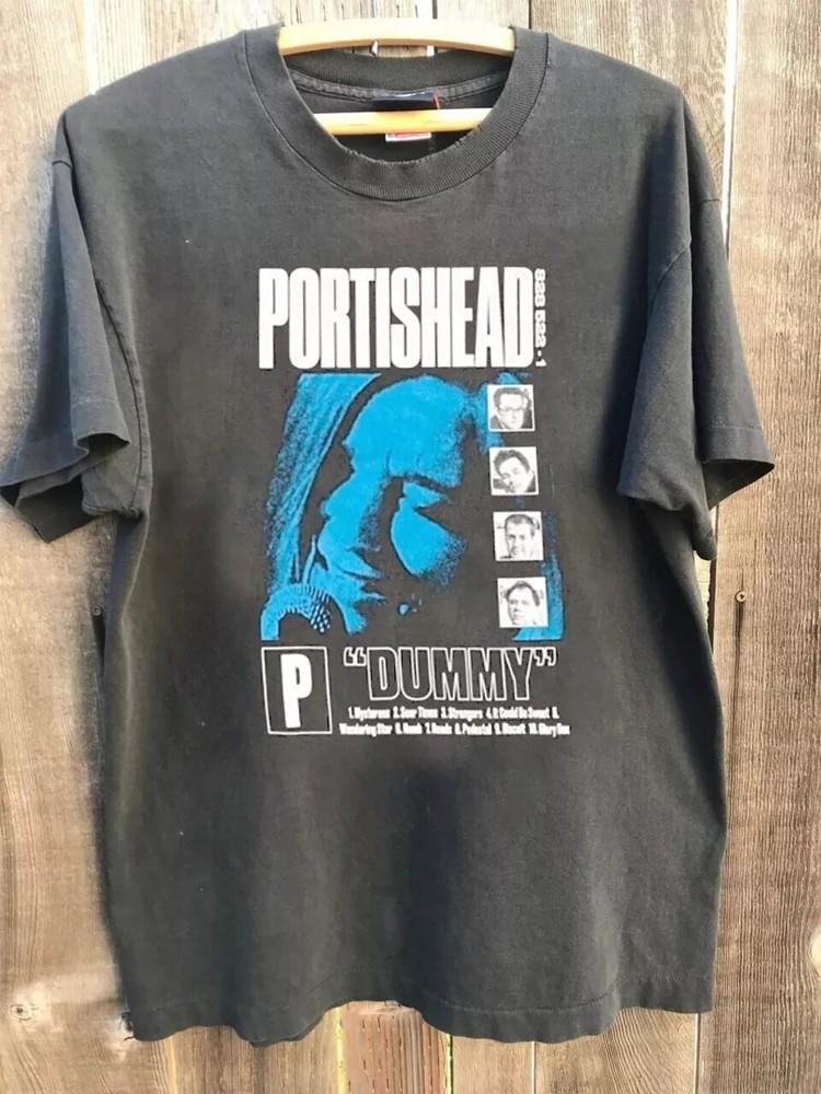 Portishead Dummy 90s Charcoal Short Sleeve Unisex T shirt Classic Style S5XL Unisex T-Shirt L