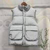 CP Stand Collar Company Badge Padded Vest Streetwear Winter Warm Coat Men